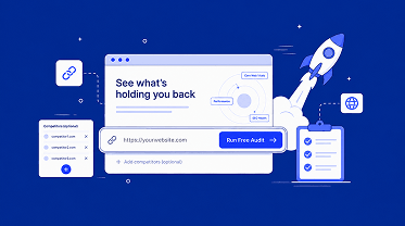 Enter website URL and add optional competitors